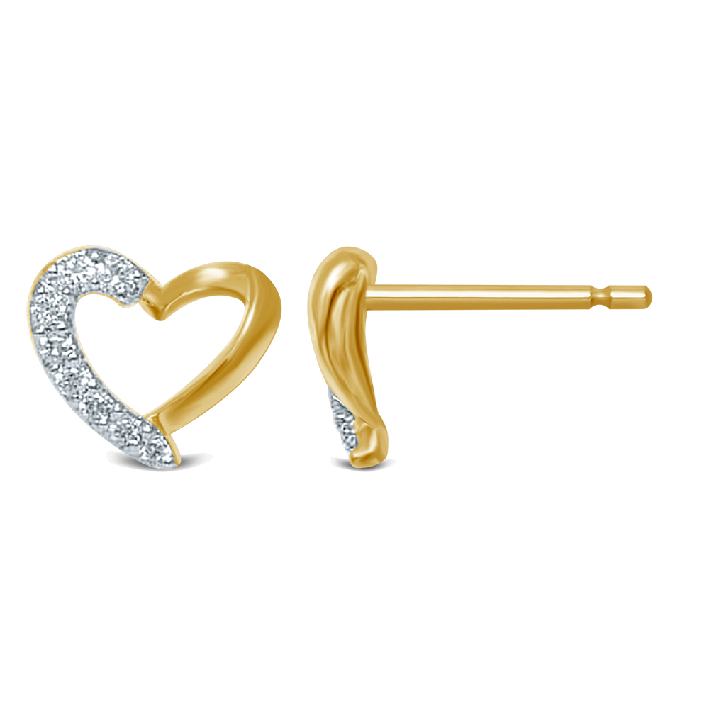 45528.jpg 14K 0.12CT Diamond Earring - Image 1