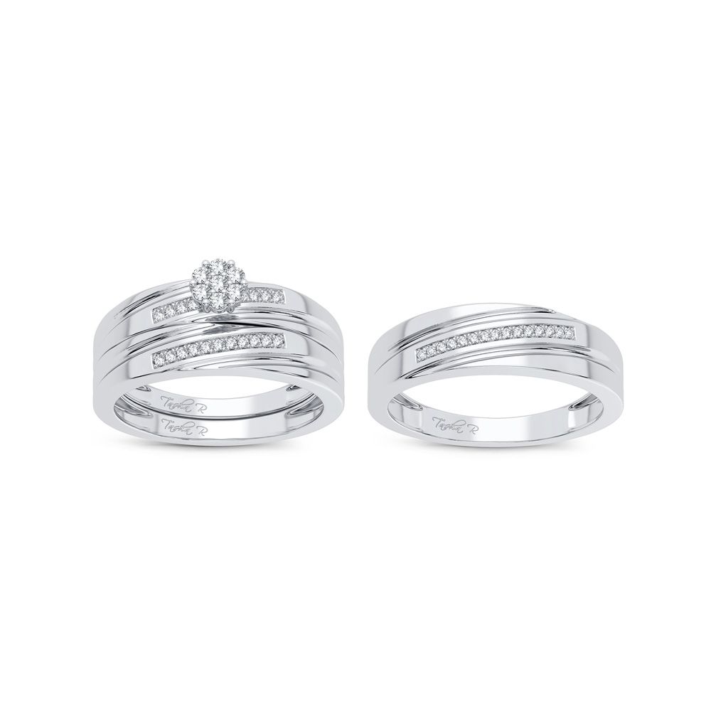 45972_2.jpg 14K 0.20CT Diamond Trio Set - Image 1