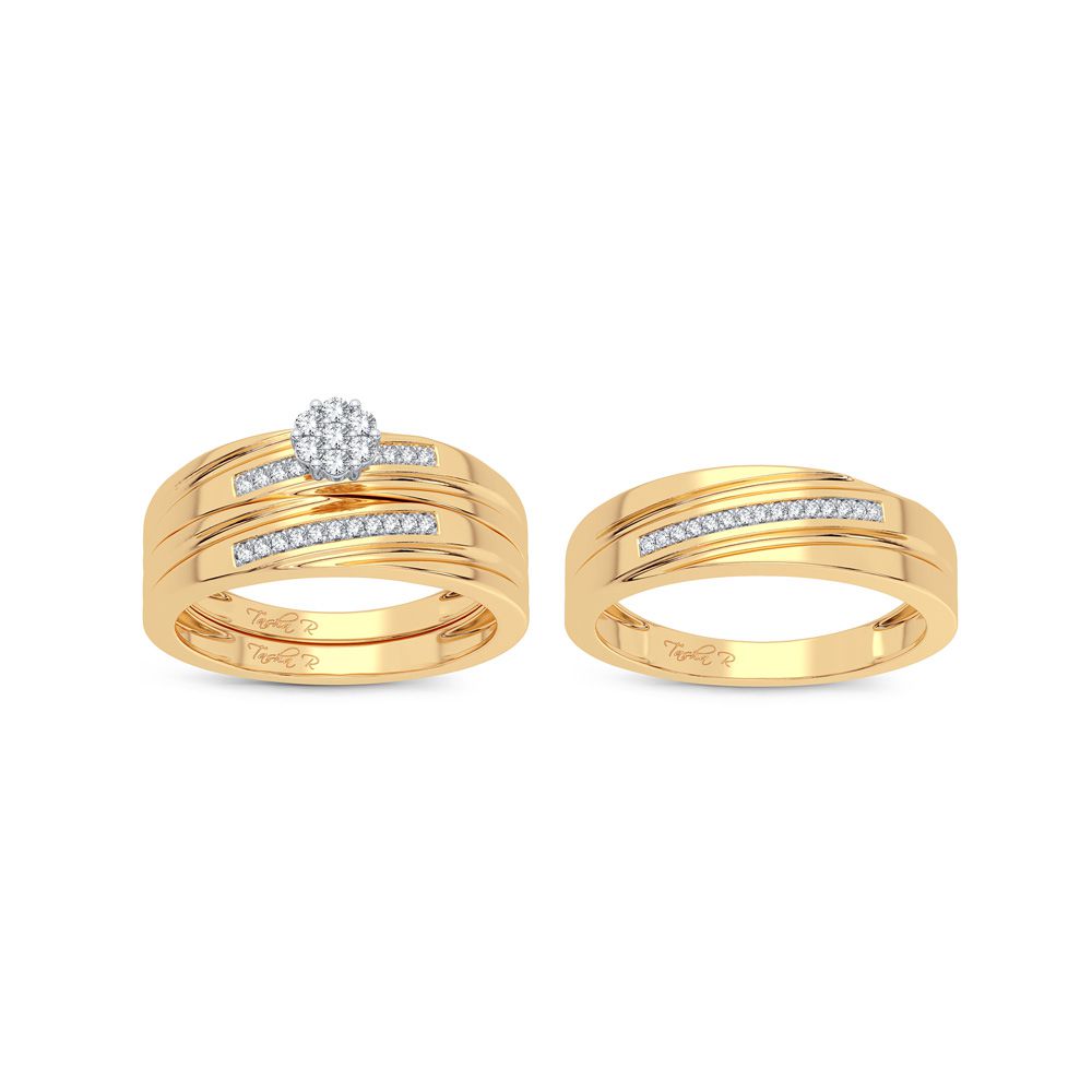 45973_2.jpg 14K 0.20CT Diamond Trio Set - Image 1