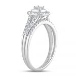 14K 0.34CT DIAMOND BRIDAL RING - Image 2