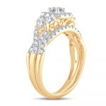14K 1.00CT DIAMOND BRIDAL RING - Image 2