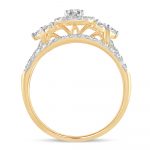 14K 1.00CT DIAMOND BRIDAL RING - Image 3