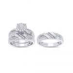14K 0.43CT Diamond Trio Set - Image 2