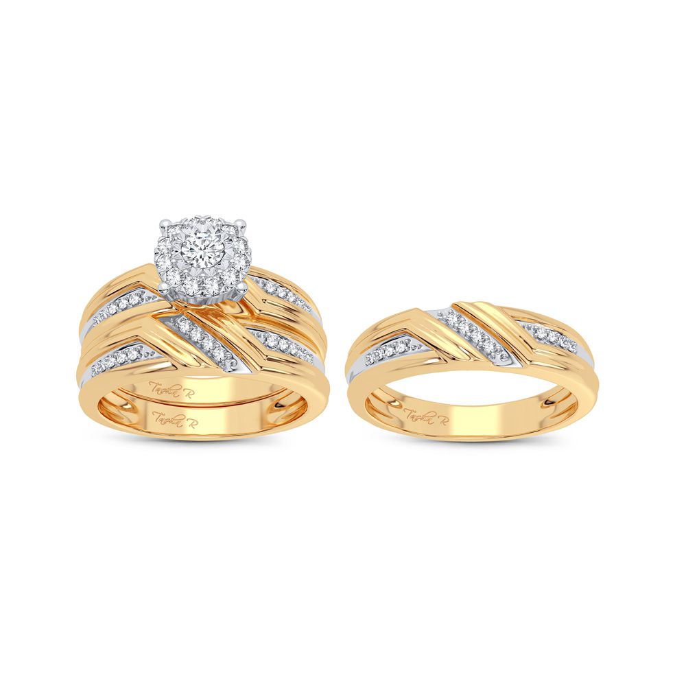 47135_2.jpg 14K 0.43CT Diamond Trio Set - Image 1