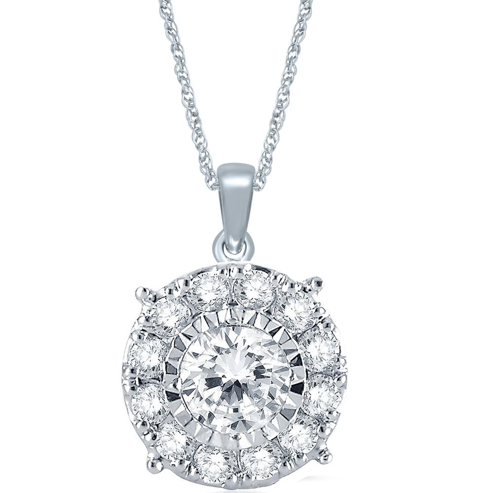47314.jpg 14K 0.26CT Diamond Pendant - Image 1