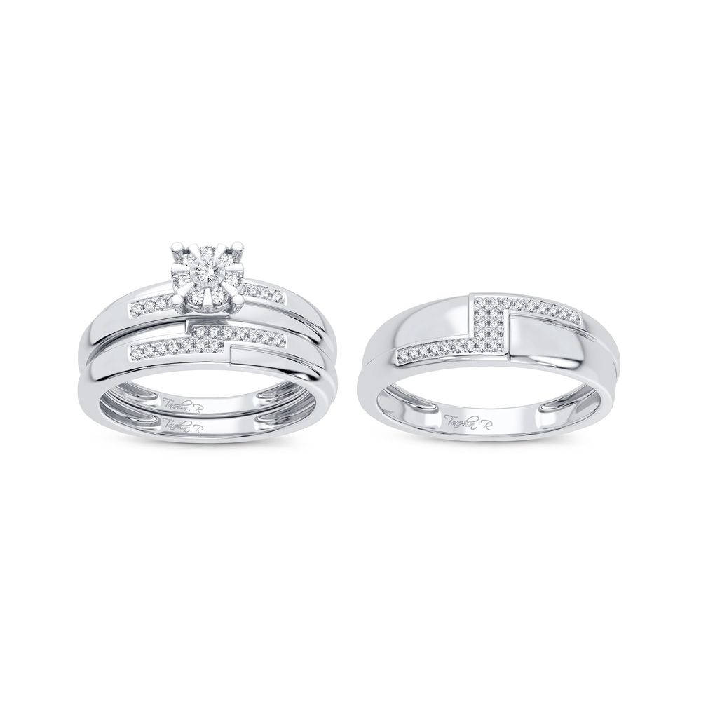 47785_2.jpg 14K 0.25CT Diamond Trio Set - Image 1