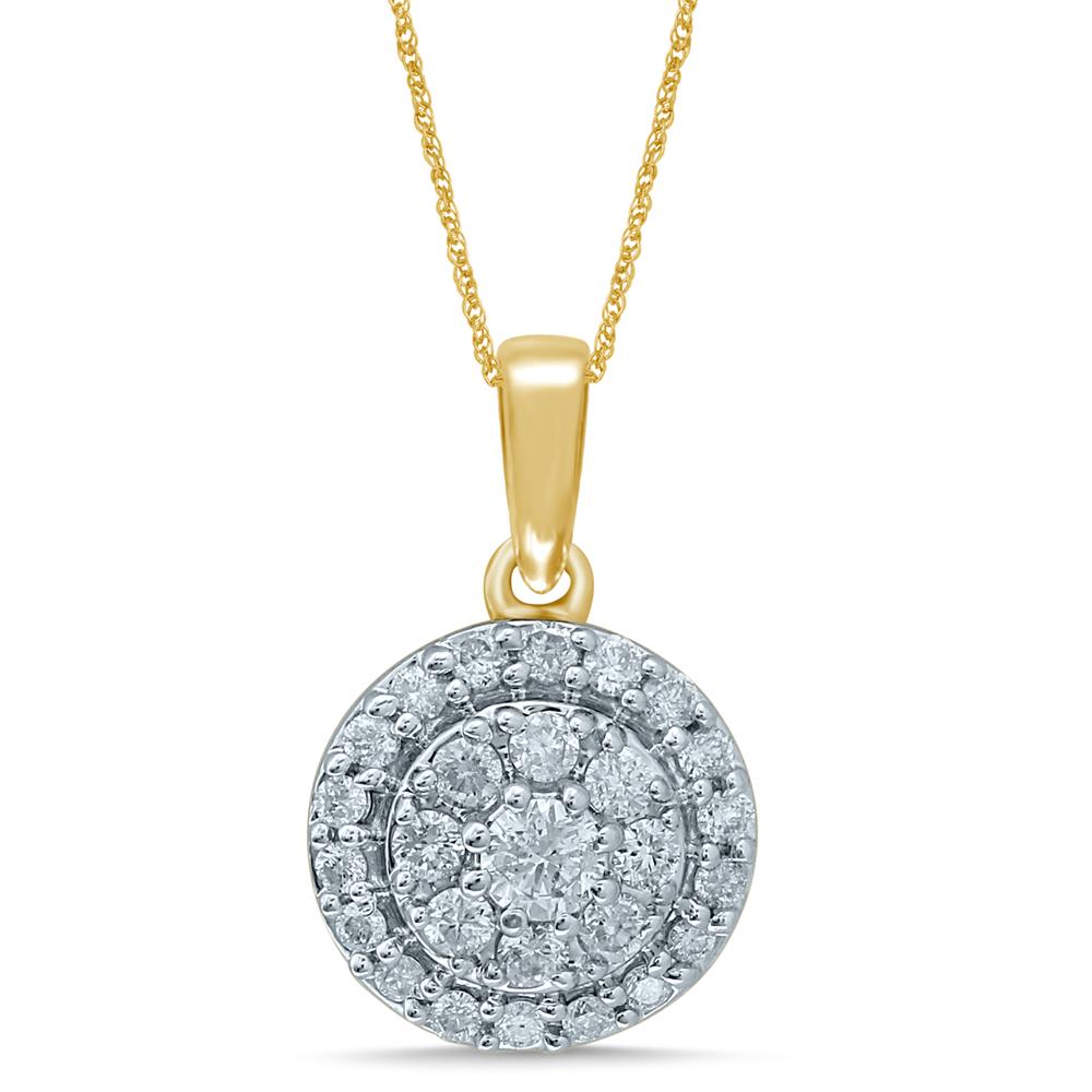 47789.jpg 14K 0.33CT DIAMOND PENDANT - Image 1