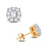 14K 0.25CT Diamond Earring - Image 2