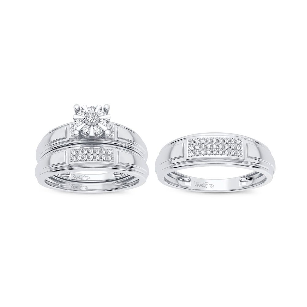 47829_2.jpg 14K 0.25CT Diamond Trio Set - Image 1