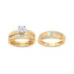14K 0.25CT Diamond Trio Set - Image 2