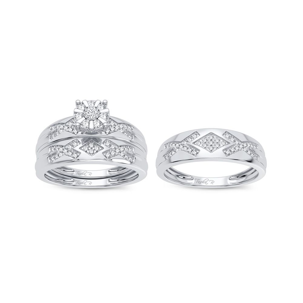 47842_2.jpg 14K 0.33CT Diamond Trio Set - Image 1