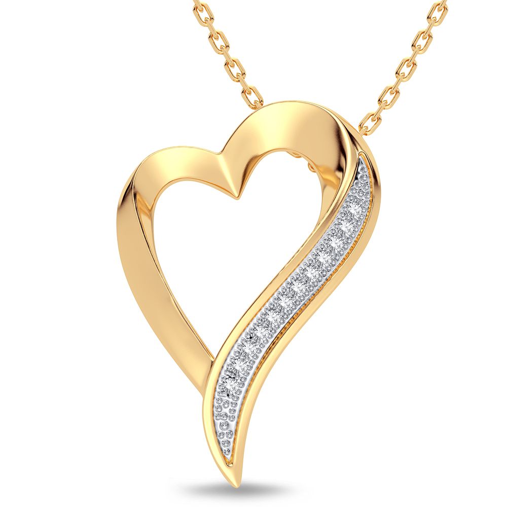 48332_1.jpg 10K 0.02CT Diamond Pendant - Image 1