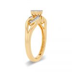 10K 0.08CT Diamond Ring - Image 2