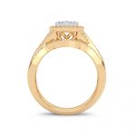 14K 0.40CT DIAMOND BRIDAL RING - Image 3