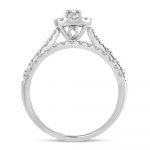 14K 1.00CT Fancy Cut Bridal Ring - Image 3