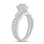 14K 1.00CT Fancy Cut Bridal Ring - Image 2