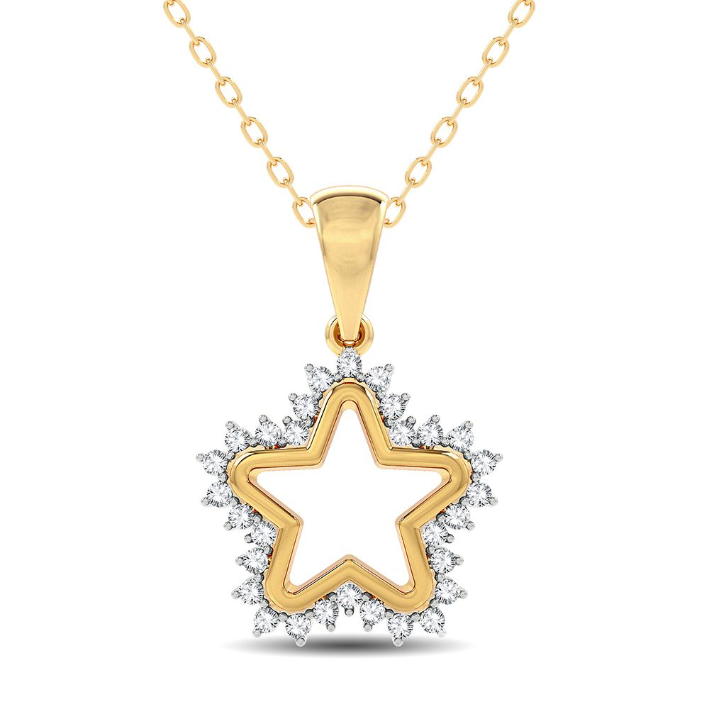 49928_1.jpg 10K 0.20CT Diamond Pendant - Image 1