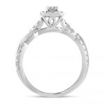 14K 1.00CT Fancy Cut Bridal Ring - Image 3