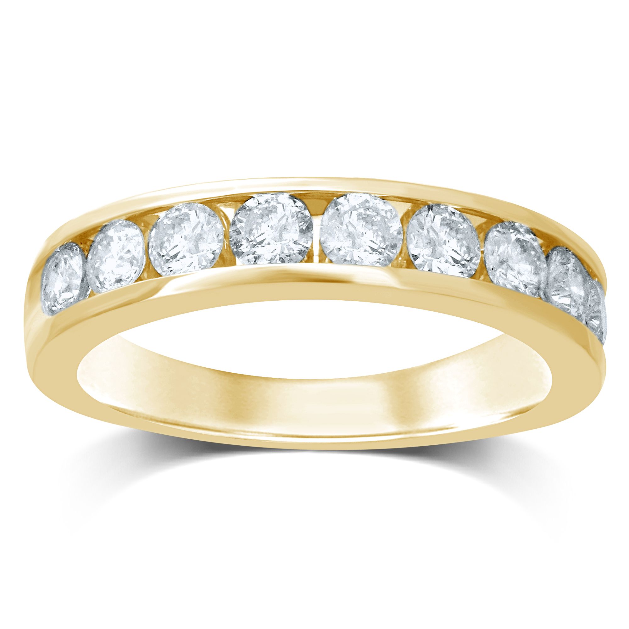 50431_1-4.jpg 14K 0.27CT Diamond Ladies Band (9 Diamond Stones) - Image 1