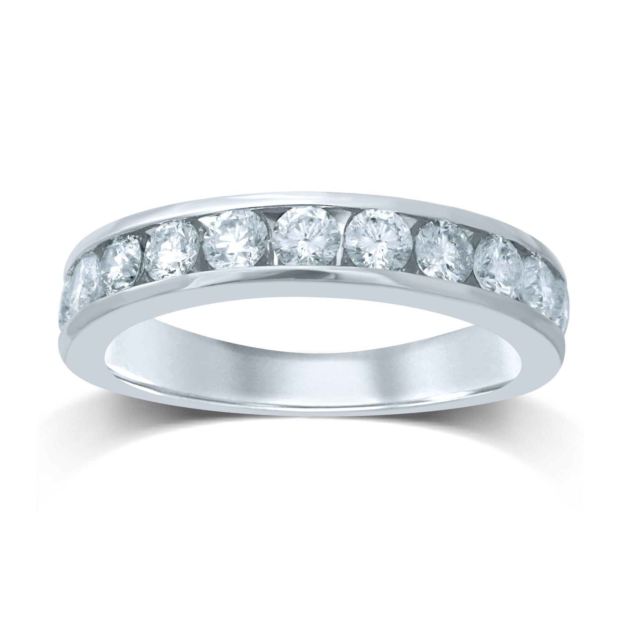 50432_1-1.jpg 14K 0.36CT Diamond Ladies Band (11 Diamond Stones) - Image 1