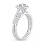 10K 1.00CT DIAMOND BRIDAL RING - Image 2