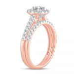10K 1.00CT DIAMOND BRIDAL RING - Image 2