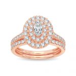 14K 1.00CT Diamond Bridal Ring