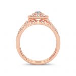 14K 1.00CT Diamond BRIDAL RING - Image 3