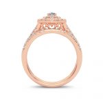 14K 1.00CT Diamond Bridal Ring - Image 3