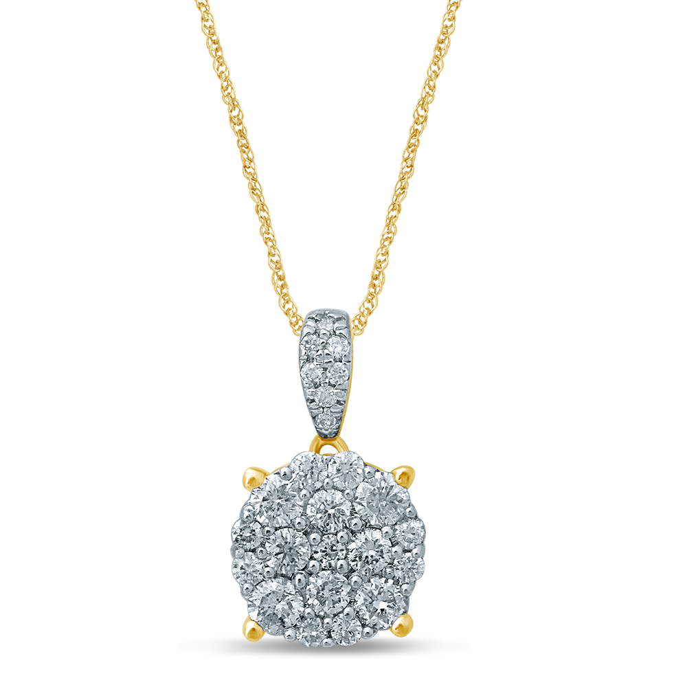 51475.jpg 14K 0.43CT Diamond Pendant - Image 1