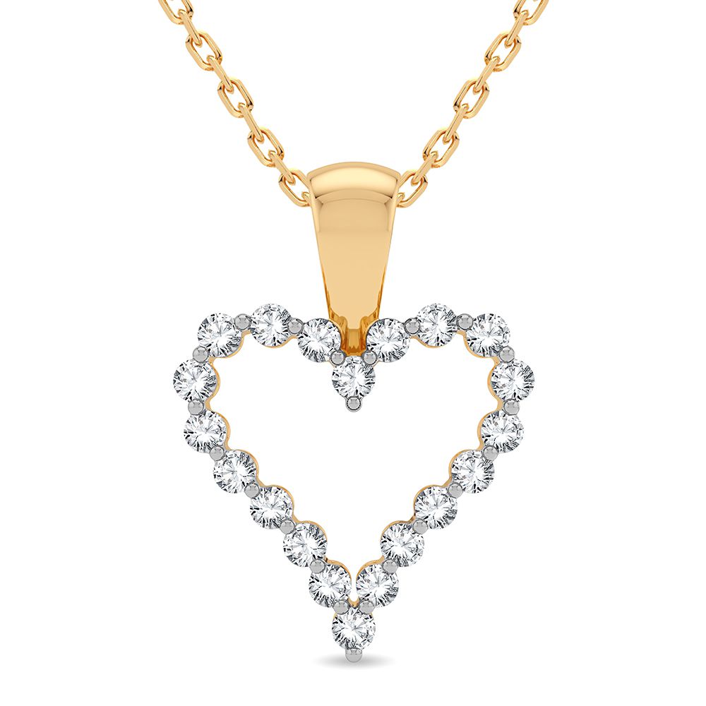 51502_1.jpg 14K 0.25CT Diamond Pendant - Image 1