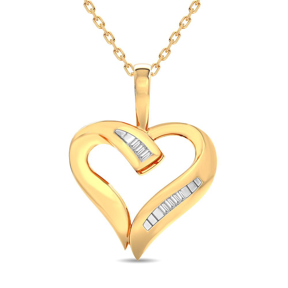 51510_1.jpg 10K 0.04CT Diamond Pendant - Image 1