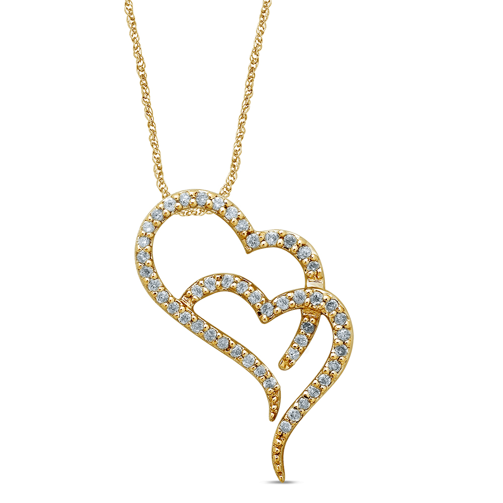 51512.jpg 10K 0.32CT Diamond Pendant - Image 1