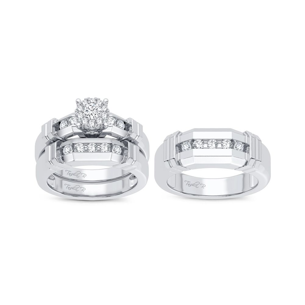 51778_2.jpg 14K 0.87CT Diamond Trio Set - Image 1