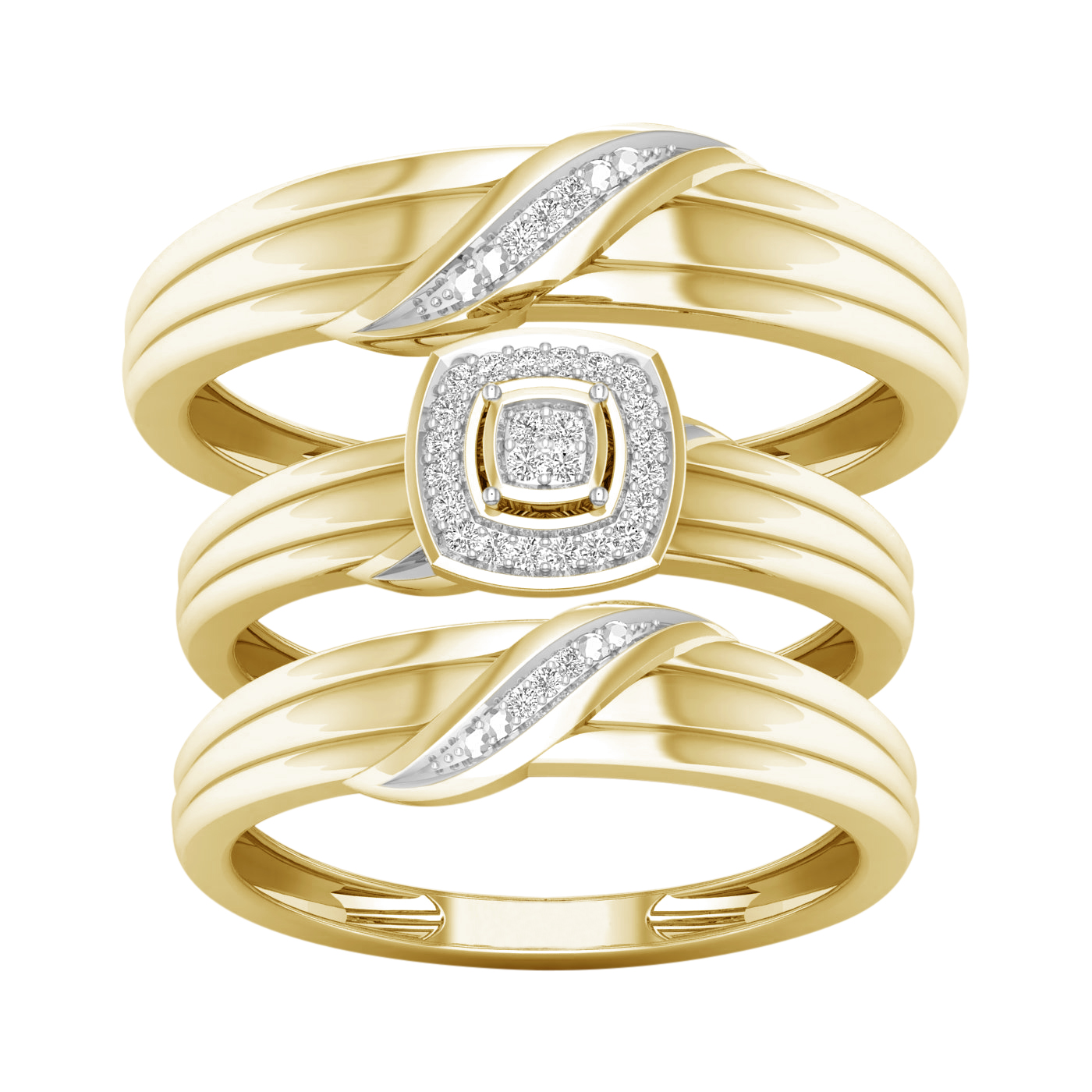 52546.jpg 10K 0.07CT DIAMOND TIRO SET - Image 1