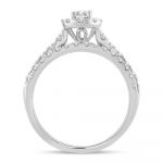 14K 1.00CT Fancy Cut Bridal Ring - Image 3