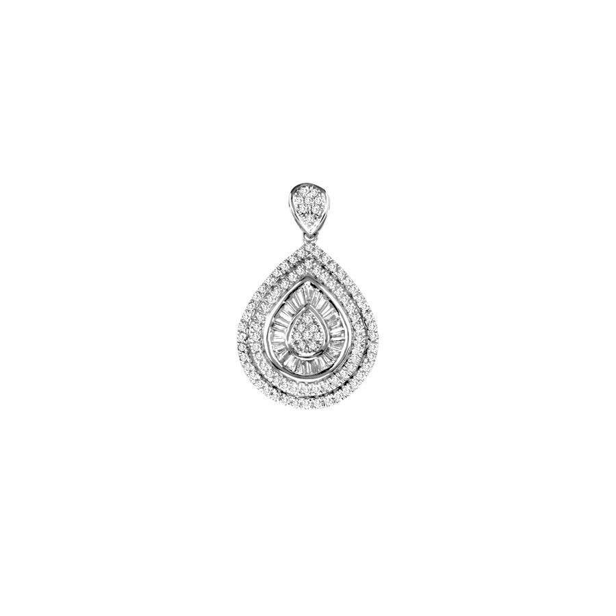 53219.jpg 14K 0.40CT Diamond Pendant - Image 1