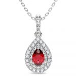 14K 0.10CT Diamond Pendant