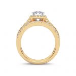 14K 0.75ct Diamond Bridal Ring - Image 3