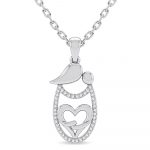 14K 0.10CT Diamond Pendant
