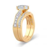 14K 0.90ct Diamond Bridal Ring - Image 2