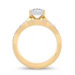 14K 0.90ct Diamond Bridal Ring - Image 3