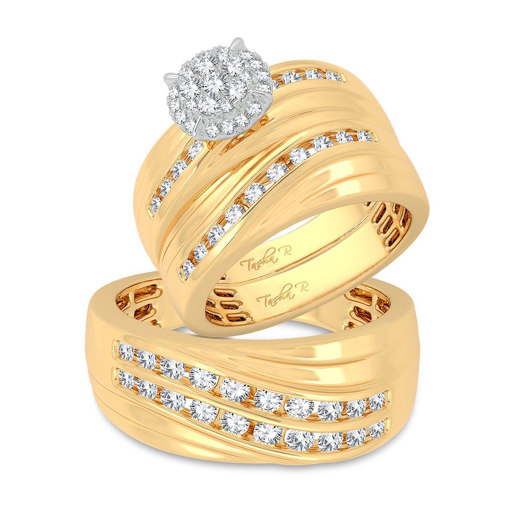 54761_1.jpg 14K 1.13CT Diamond Trio Set - Image 1