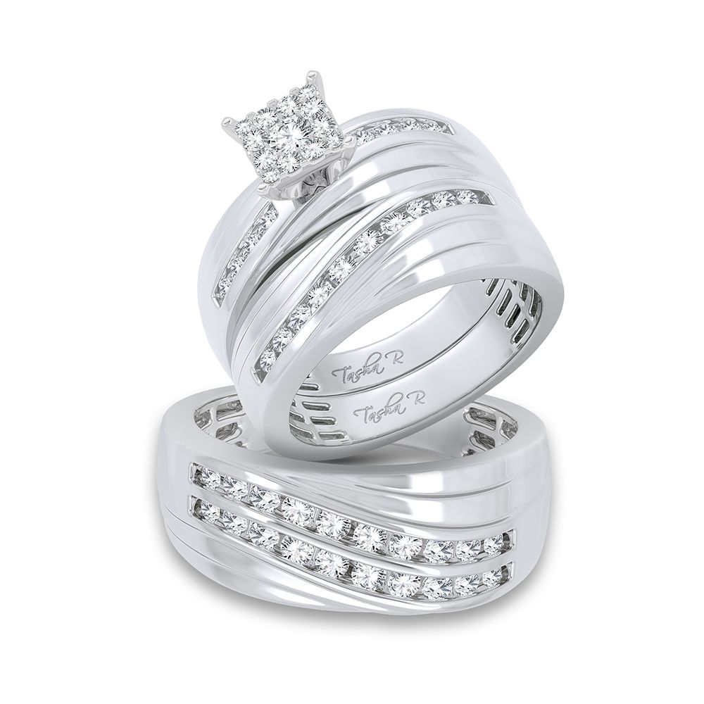 54788_1.jpg 14K 1.13CT DIAMOND TRIO SET - Image 1