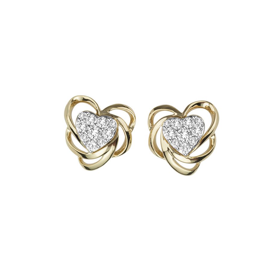 54961.jpg 14K Diamond Earring - Image 1