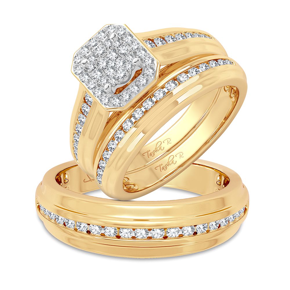 55410_1.jpg 14K 0.87CT Diamond Trio Set - Image 1