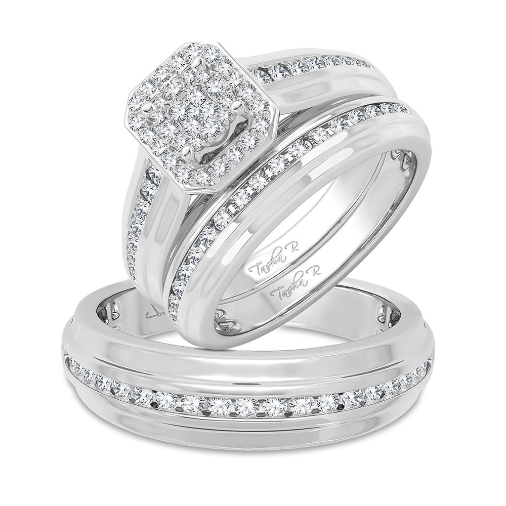 55435_1.jpg 14K 0.87CT Diamond Trio Set - Image 1