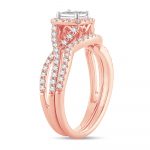 14K 1.00CT Diamond BRIDAL SET - Image 2