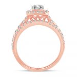 14K 1.00CT  Diamond BRIDAL RING - Image 3