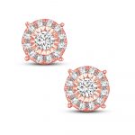14K 0.75CT DIAMOND EARRING - Image 2